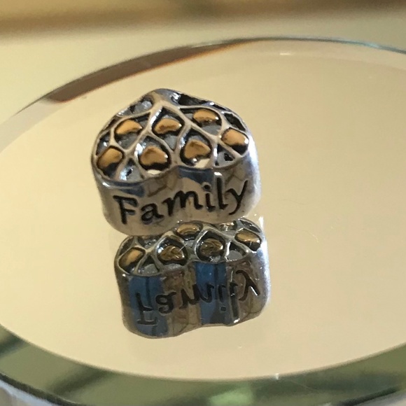 Family tree heart Pandora style charm - Picture 1 of 7